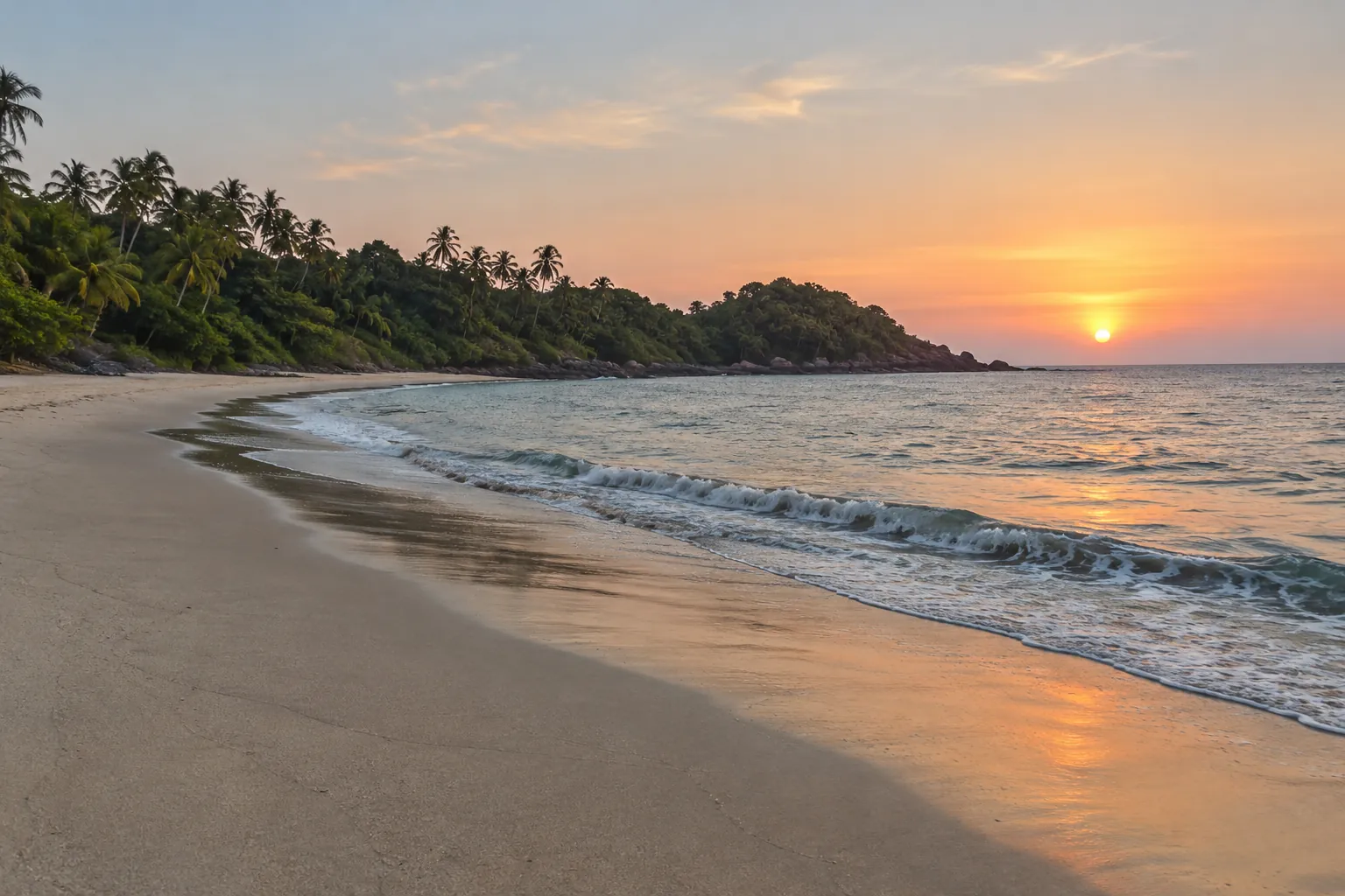 Sunset at Morjim, 15 minutes away